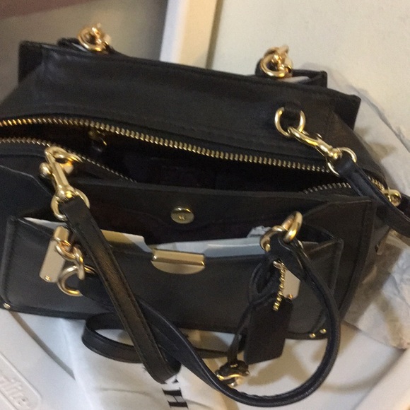 Coach dreamer 21 satchel black smooth leather - Picture 7 of 7